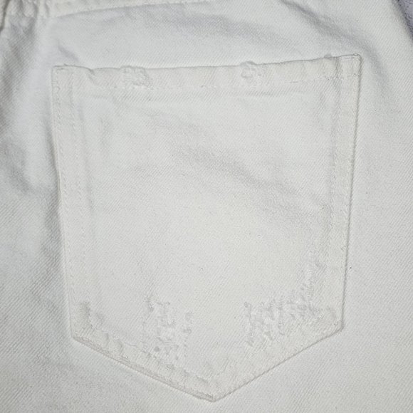 Zara Denim Skirt White Distressed, Size S - Picture 5 of 13